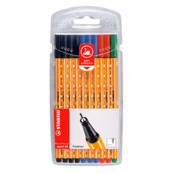 STABILO point 88. Writing colours: Black. Blue. Green. Red. Product colour: Multicolour. Shape: Hexagonal. Quantity per pack: ...