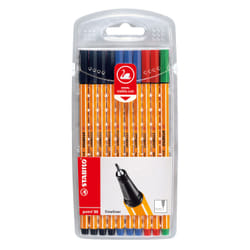 STABILO point 88 fineliner Black. Blue. Green. Red 10 pc(s)