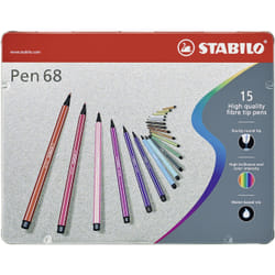 STABILO Pen 68 Mini felt pen Multicolour 15 pc(s)