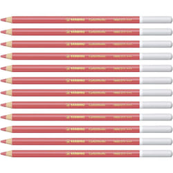 Premium Colouring Pencil - STABILO CarbOthello Pastel Pencil Box of 12 Carmine Red Middle