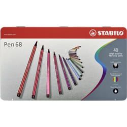 STABILO Pen 68 felt pen Multicolour 40 pc(s)