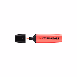 STABILO BOSS ORIGINAL, 1 pc(s), Red, Chisel tip, Black, Red, Polypropylene (PP), Rectangle