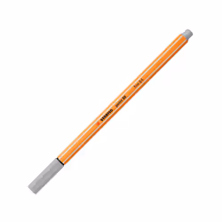 STABILO point 88, Grey, Grey, Orange, Hexagonal, Metal, 0.4 mm, Germany