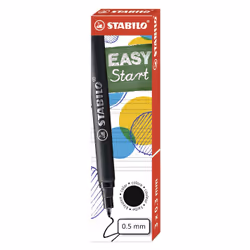 STABILO EASYoriginal, Black, Medium, Black, Plastic, 0.5 mm, Rollerball pen
