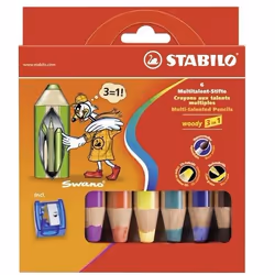 STABILO woody 3 in 1, Multi, 6 pc(s)