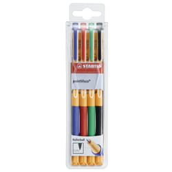 STABILO pointVisco Capped gel pen Fine Black, Blue, Green, Red 4 pc(s)