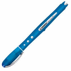 STABILO worker+ colorful, Stick pen, Blue, Blue, 0.5 mm, Ambidextrous, 10 mm