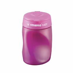 STABILO EASYsharpener, Manual pencil sharpener, Pink, Plastic, Steel, Left-handed, CE