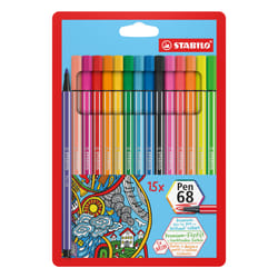 STABILO Pen 68 felt pen Multicolour 15 pc(s)