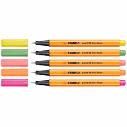 STABILO point 88 Mini fineliner Fine Multicolour 5 pc(s)