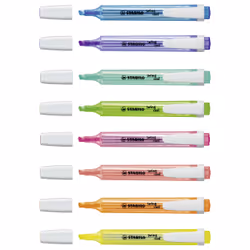 STABILO swing cool Pastel marker 8 pc(s) Chisel tip Blue, Green, Orange, Pink, Red, Violet, Yellow