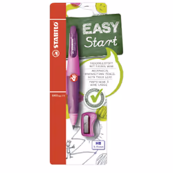 STABILO EASYergo 3.15, Violet, Black, HB, 3.15 mm, Round, 200 mm