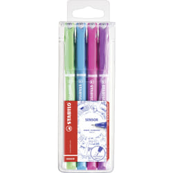 STABILO 189/4-01 fineliner Blue, Green, Pink, Violet 4 pc(s)