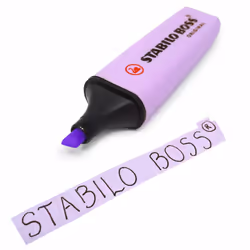 STABILO Boss Original Pastel, 1 pc(s), Lilac, Chisel tip, Black, Lilac, Plastic, Rectangle