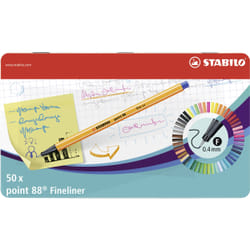 STABILO Point 88 fineliner Multicolour 50 pc(s)