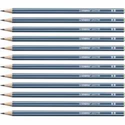 STABILO pencil 160, HB, Blue, Hexagonal, School, 2.2 mm, 47 mm