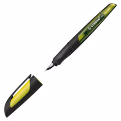STABILO EASYbuddy fountain pen Cartridge filling system Black, Lime 1 pc(s)