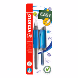 STABILO EASYbuddy, Blue, Light Blue, Cartridge filling system, Blue, Right-handed, 22 mm, 90 mm