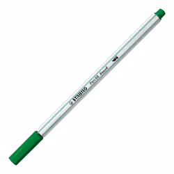 STABILO Pen 68 brush, 1 colours, Green, Brush tip, Fibre, Green, White, Hexagonal