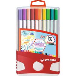 STABILO Pen 68 Brush felt pen Bold 20 pc(s)
