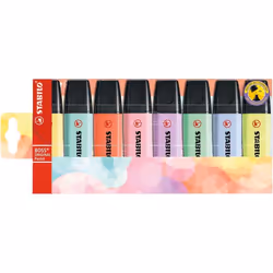 STABILO Boss Original Pastel, 8 pc(s), Multicolour, Chisel tip, Multicolour, Plastic, Rectangle