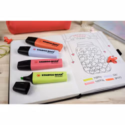 STABILO Boss Original Pastel marker 8 pc(s) Chisel tip Multicolour - Additional view 5