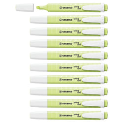 STABILO swing cool Pastel Dash of Lime Highlighter Box of 10