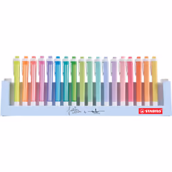 STABILO swing cool Deskset permanent marker Blue, Green, Orange, Pastel, Pink, Red, Yellow 18 pc(s) - Additional view 4