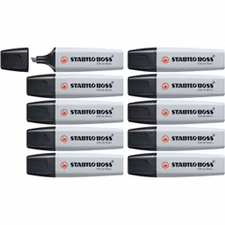 Highlighter - STABILO BOSS ORIGINAL Pastel Box of 10 Dusty Grey