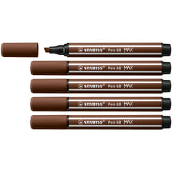 STABILO Pen 68 MAX felt pen Brown 5 pc(s)