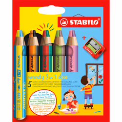 STABILO woody 3 in 1 duo, Multicolour, 5 pc(s)