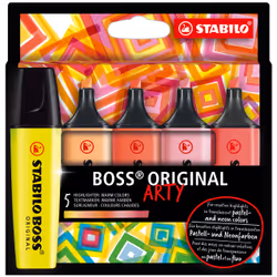 STABILO BOSS ORIGINAL, 5 pc(s), Multicolour, Chisel tip, Multicolour, 70/24, 70/125, 70/140, 70/129, 70/40, Rectangle