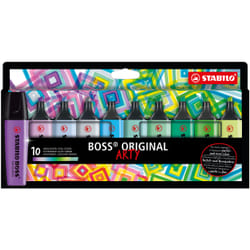 STABILO BOSS ORIGINAL marker 10 pc(s) Chisel tip Multicolour