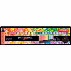 STABILO BOSS ORIGINAL, 23 pc(s), Multicolour, Chisel tip, Multicolour, Rectangle, 2 mm