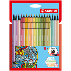 STABILO Pen 68 felt pen Multicolour 18 pc(s)