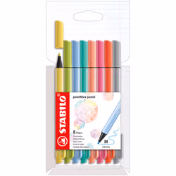STABILO pointMax, Multicolour, Medium, Multicolour, Round, Water-based ink, Nylon felt