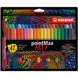 STABILO pointMax ARTY, Multicolour, Medium, Multicolour, Round, Water-based ink, Nylon felt