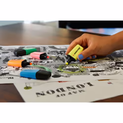 STABILO BOSS MINI, Pack with 5 colors: yellow, blue, green, orange, pink - Additional view 5