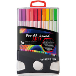STABILO Pen 68 brush ARTY felt pen Assorted colours 20 pc(s)