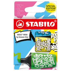STABILO BOSS MINI by Snooze One marker 3 pc(s) Chisel tip Blue, Green, Yellow