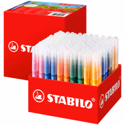 STABILO Extra-thick felt-tip pen power max, Bold, 16 colours, Bullet tip, 3 mm, Round, Plastic