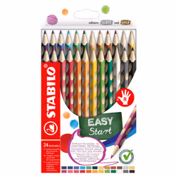 STABILO EASYcolors Ergonomic colored pencil for right-handers 24 colours - per piece, Multicolour, 1 pc(s)