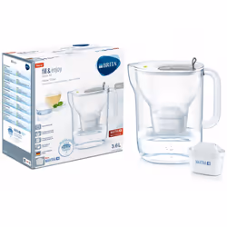 BRITA Style XL Water Filter, Compatible with BRITA MAXTRA+ Cartridges, Water Filter that Helps with the Reduction of Limescale and Chlorine, in Grey