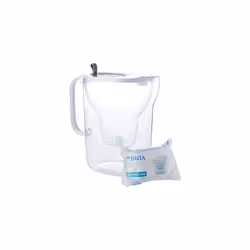 BRITA Style XL Water Filter Jug Grey (3.6 Litre) with 1x MAXTRA PRO All-in-1 cartridge - large volume design jug with smart LED-LTI and Flip-Lid