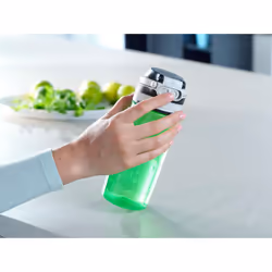 Leifheit 03267 drinking bottle Bicycle, Daily usage, Fitness, Sports 550 ml Polypropylene (PP), Silicone, Tritan Black, Green