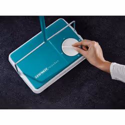Leifheit Carpet Sweeper Floor Cleaning Tool Regulus Turquoise and White 11700