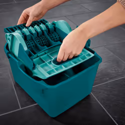 Leifheit Floor Mop Set Cleaner Wiper Cleaning Tool Profi Compact Green 55092