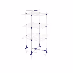 Leifheit 81454, Tabletop rack, Blue, White, 27 m, 3 shelves, 680 mm, 680 mm