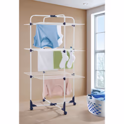 Leifheit 81454 laundry drying rack/line Tabletop rack Blue, White - Additional view 5