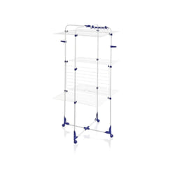 Leifheit 81455 laundry drying rack/line Floor-standing rack Blue, White